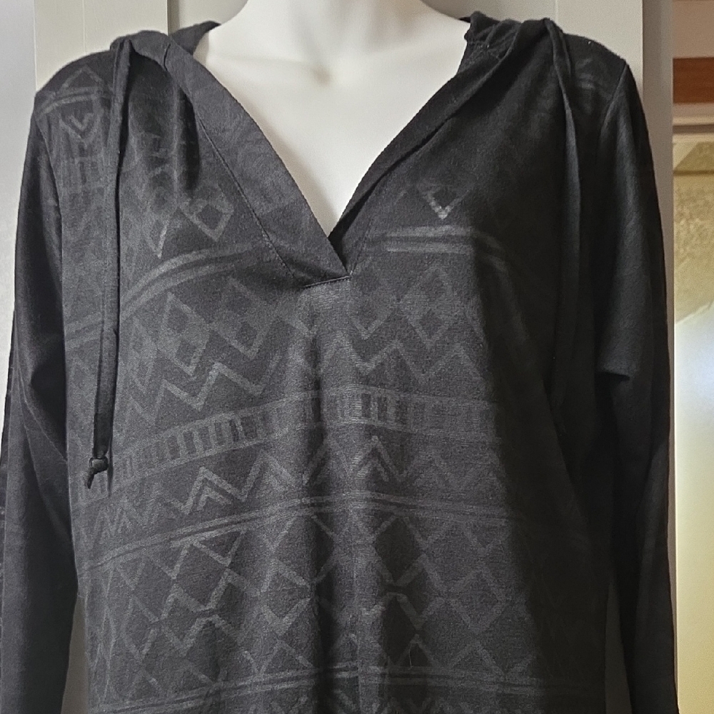 Balance Collection Black Patterned Long Sleeve Co… - image 3